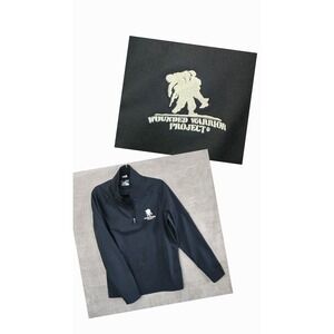 Under Armour Wounded Warrior Project Mens Medium Black ColdGear Infrared 1/4 Zip